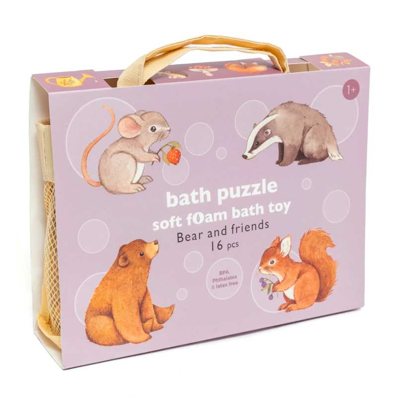 Petit Monkey® Penaste puzzle za kopel Bear and Friends
