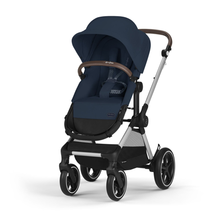 Cybex® Otroški voziček 2v1 Eos™ Lux Ocean Blue (Silver Frame)