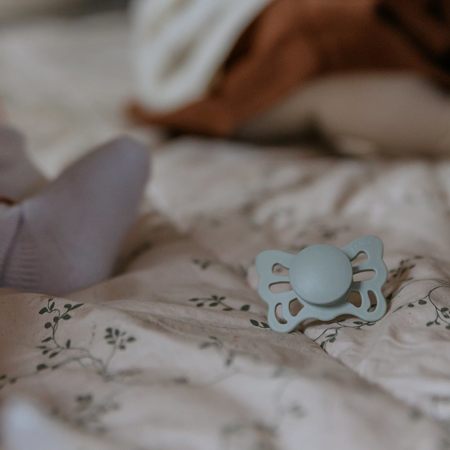 Immagine di Frigg®  Ciuccio anatomico in silicone Butterfly Cream/Sage