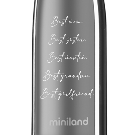 Miniland® Termo steklenička Deluxe Silver 500ml
