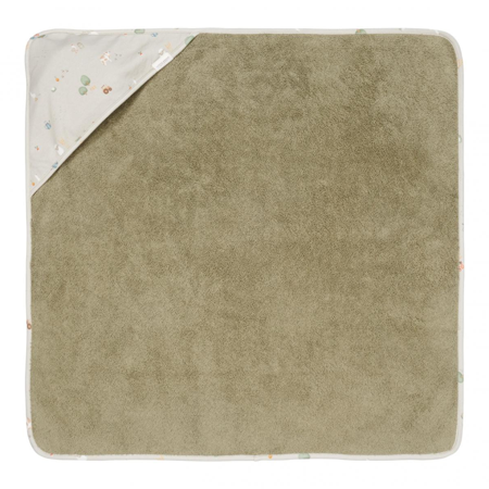 Immagine di Little Dutch® Asciugamano con cappuccio Little Farm 75x75