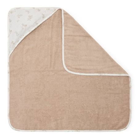 Little Dutch® Hooded towel muslin Baby Bunny 75x75