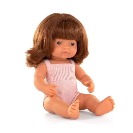 Slika Miniland® Punčka Redhead Girl 38cm Colourful