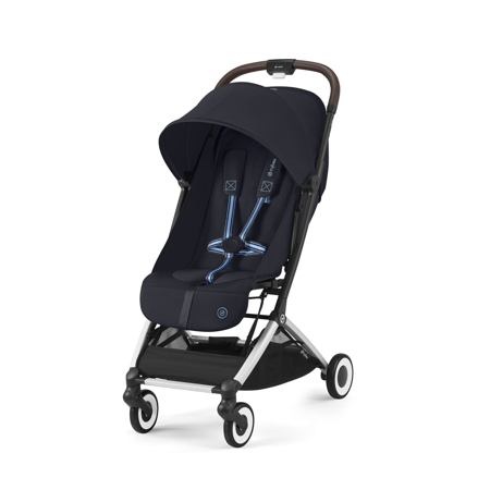 Slika Cybex® Otroški voziček Orfeo (0-22kg) Dark Blue (Silver Frame)
