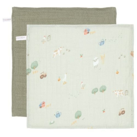 Little Dutch® Komplet krpic za obraz Little Farm/Olive 26x26