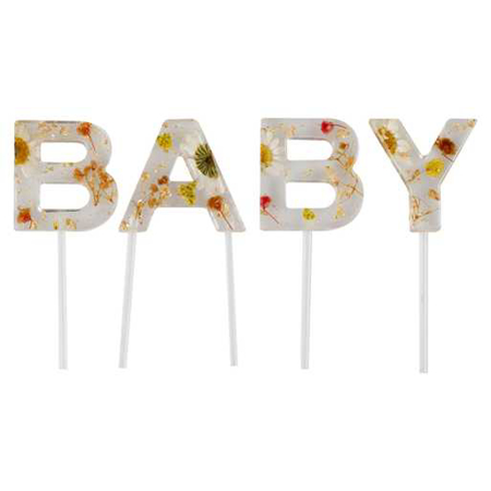 Slika za Ginger Ray® Ukrasi za kolačiće BABY Pressed Flower