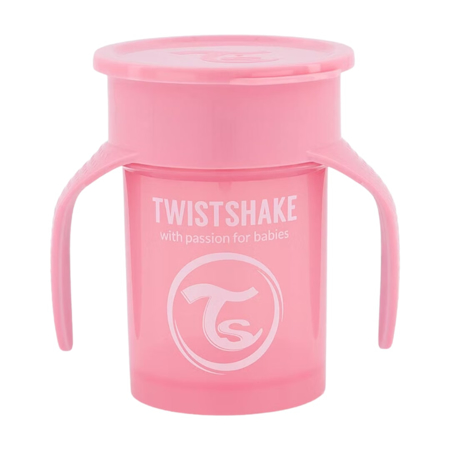 Slika Twistshake® 360 Lonček za učenje pitja 230ml - Pink