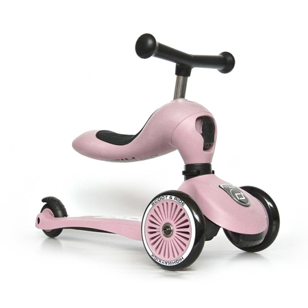 Scoot & Ride® Draisienne et trottinette 2en1 Highwaykick 1 Rosa