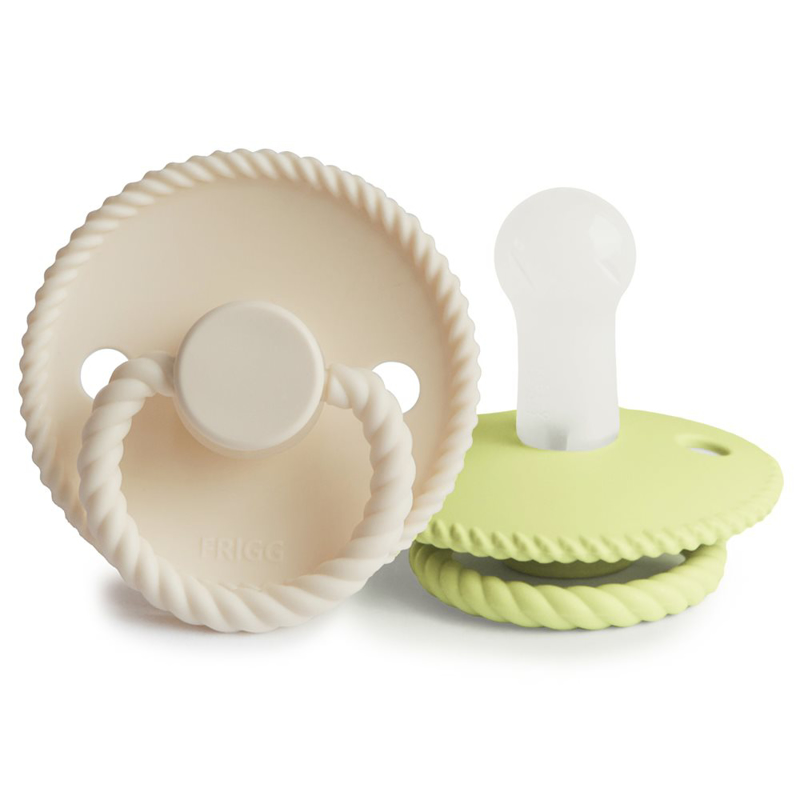 Immagine di Frigg® Ciuccio in silicone Rope Cream/Green Tea