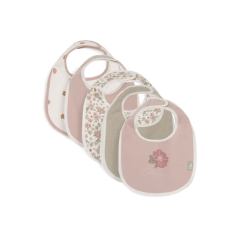 Picture of Jollein® Bib Retro Flowers 5 Pack