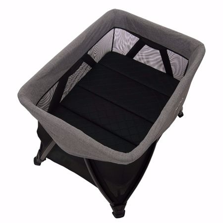 Nuna® Prenosna posteljica Sena™ Aire + rjuha Charcoal