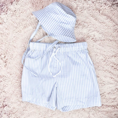 Immagine di Swim Essentials® Costume da bagno per bambini Shorts Blue/White Striped