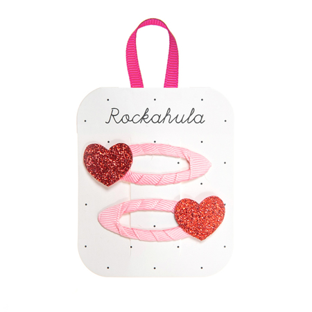 Slika Rockahula® Sponke za lase Love Heart Glitter