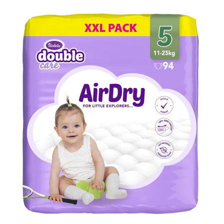 Slika Violeta® Plenice Air Dry XXL 5 Junior (11-25kg) 94/1