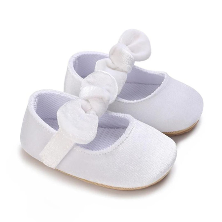 Slika Čevlji za posebne priložnosti za dojenčke Soft White Bow