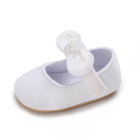 Čevlji za posebne priložnosti za dojenčke Soft White Bow