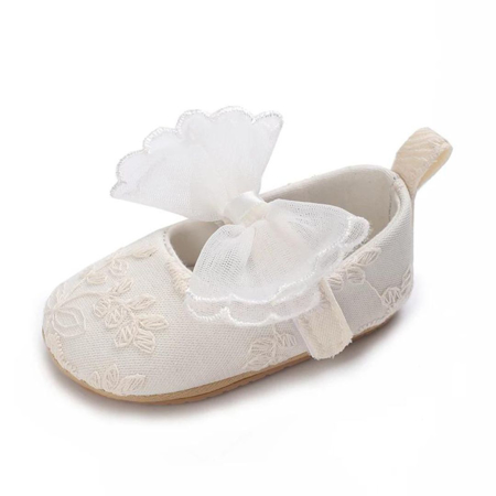 Čevlji za posebne priložnosti za dojenčke Lace White Bow