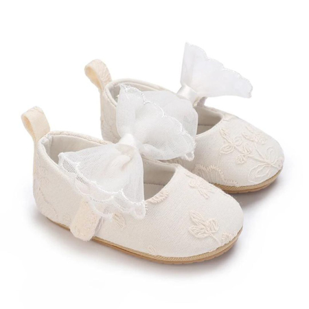 Čevlji za posebne priložnosti za dojenčke Lace White Bow
