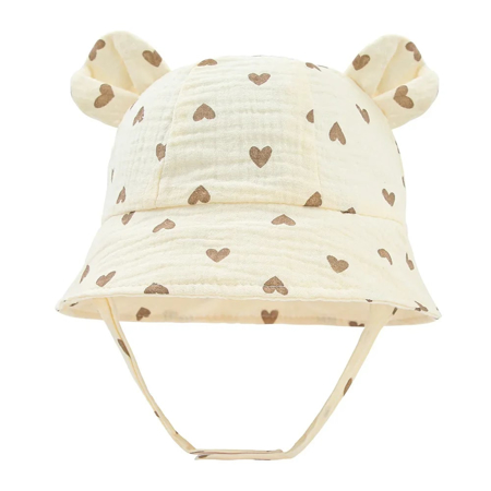 Slika Poletni bombažni klobuček (43-49 cm) Bear Hearts