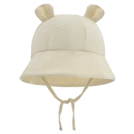 Poletni bombažni klobuček (43-49 cm) Bear Beige
