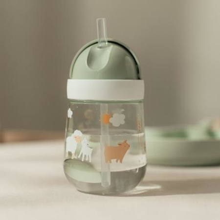 Little Dutch® Straw Cup Little Farm 300ml
