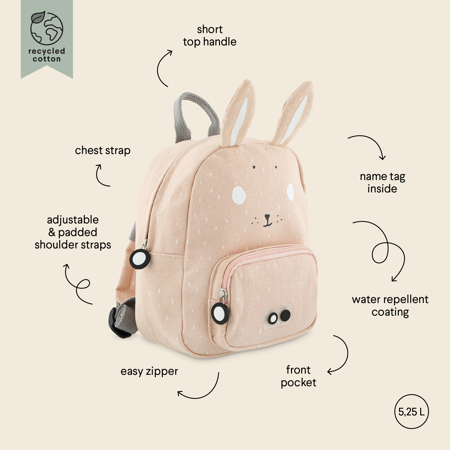 Slika za Trixie Baby® Dječji ruksak MINI Mrs. Rabbit