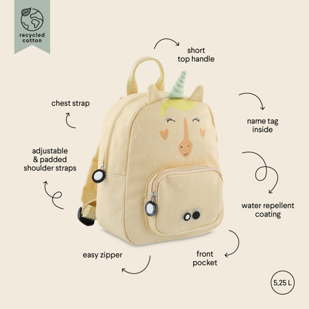 Picture of Trixie Baby® Backpack MINI Mrs. Unicorn