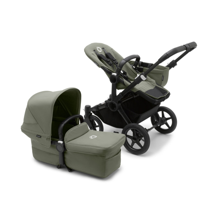 Slika Bugaboo® Otroški voziček 2v1 DONKEY 5 Mono Complete Black/Forest Green - Forest Green