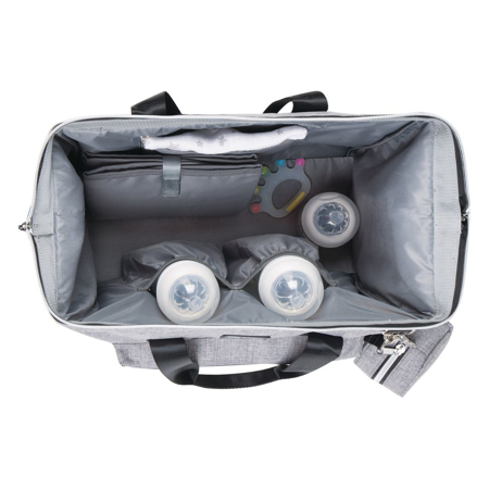 KikkaBoo® Previjalna torba Maxi Light Grey