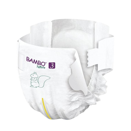 Bambo Nature® Plenice Midi Velikost 3 (4-8 kg) 52 kos