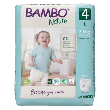 Slika Bambo Nature® Hlačne plenice Maxi Velikost 4 (7-14 kg) 20 kos