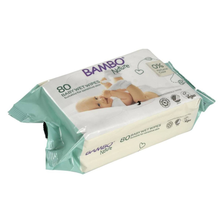 Slika Bambo Nature® Vlažni robčki 80 kos