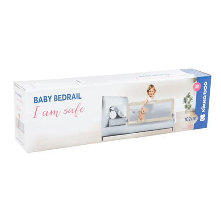 KikkaBoo® Posteljno varovalo I am Safe 102cm Grey