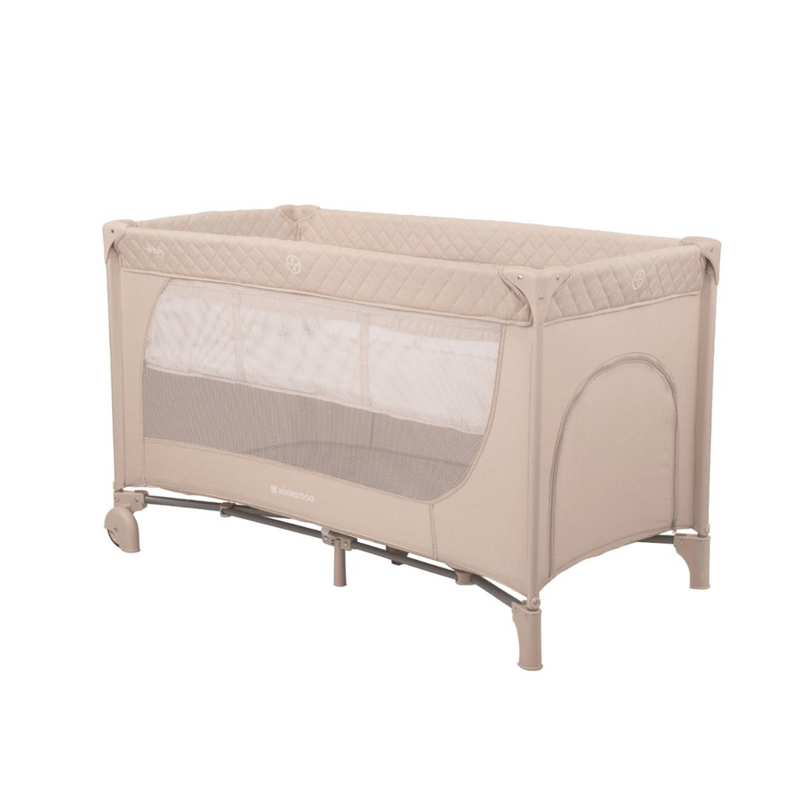 KikkaBoo® Prenosna posteljica 2 levels 125x65 Medley Beige