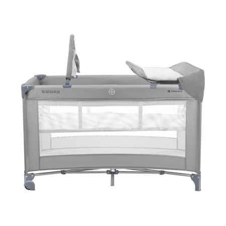 Slika za KikkaBoo® Prijenosan krevetić 2 levels 125x65 So Gifted PLUS Grey