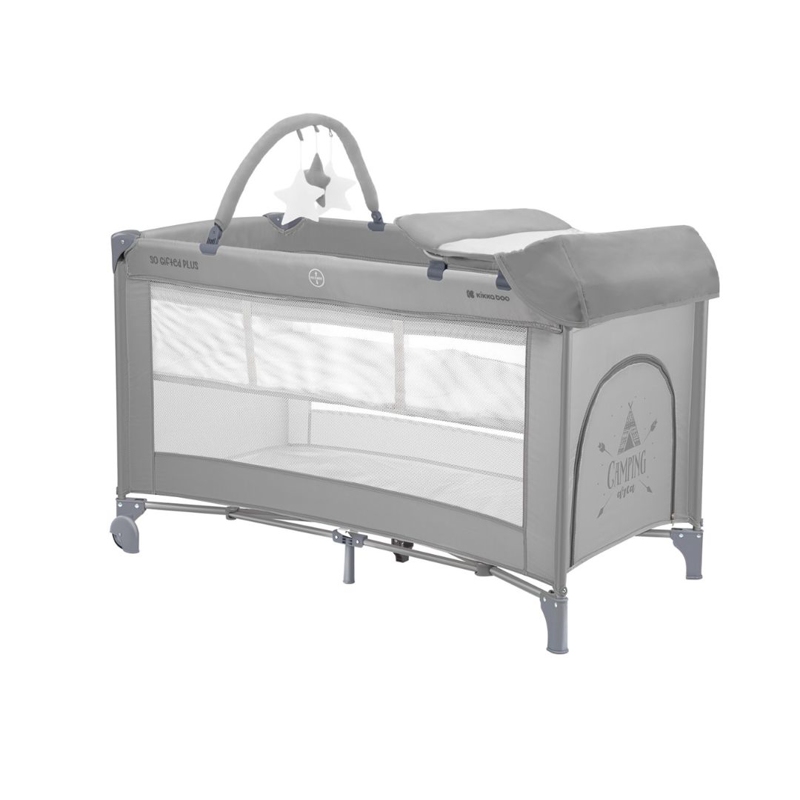Slika za KikkaBoo® Prijenosan krevetić 2 levels 125x65 So Gifted PLUS Grey