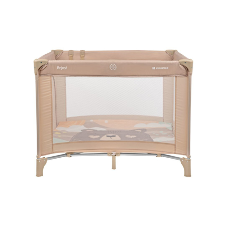 KikkaBoo® Otroška stajica 97x97 Enjoy Beige Bear