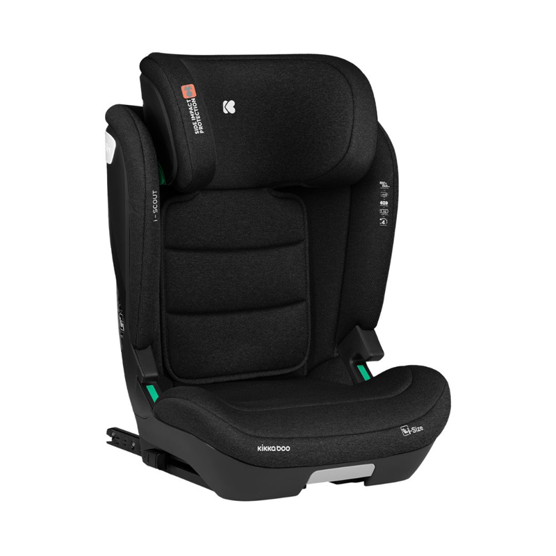 KikkaBoo® Otroški avtosedež i-Scout i-SIZE (100-150 cm) Black