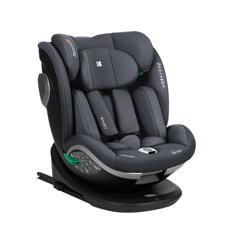 Slika za KikkaBoo® Dječja autosjedlica 360° i-Drive i-SIZE (40-150 cm) Dark Grey