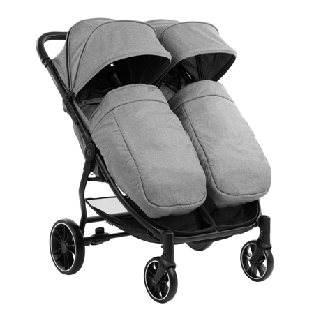 Immagine di KikkaBoo® Passeggino gemellare Happy 2 Light Grey