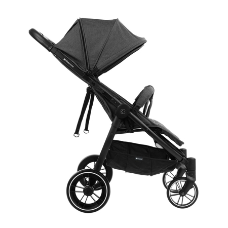 KikkaBoo® Otroški voziček za dvojčke Happy 2 Dark Grey