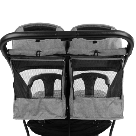 Immagine di KikkaBoo® Passeggino gemellare Happy 2 Light Grey