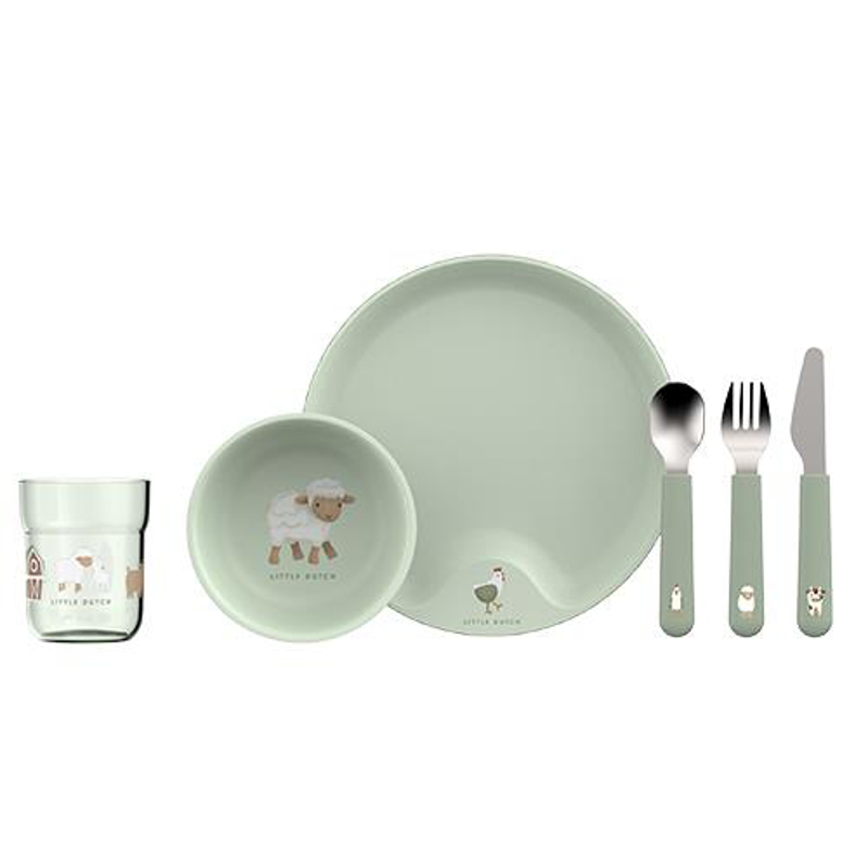 Little Dutch® 6-delni jedilni set Little Farm