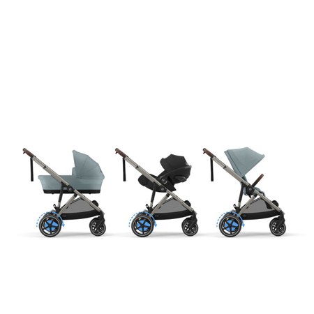 Cybex® Otroški voziček e-Gazelle™ S Stormy Blue (Taupe Frame)