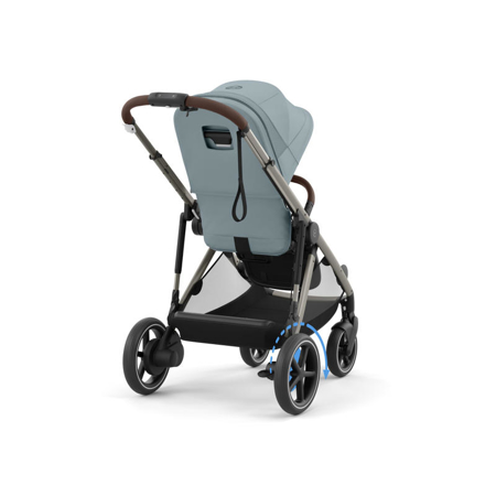 Cybex® Otroški voziček e-Gazelle™ S Stormy Blue (Taupe Frame)