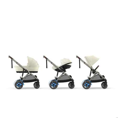 Cybex® Otroški voziček e-Gazelle™ S Seashell Beige (Taupe Frame)