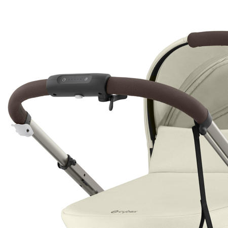Cybex® Otroški voziček e-Gazelle™ S Seashell Beige (Taupe Frame)