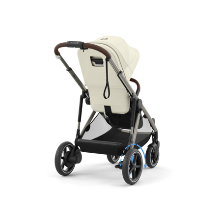Cybex® Otroški voziček e-Gazelle™ S Seashell Beige (Taupe Frame)