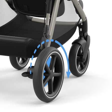 Cybex® Otroški voziček e-Gazelle™ S Stormy Blue (Taupe Frame)