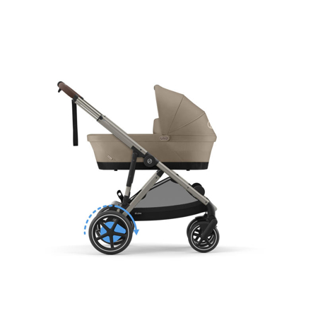Slika za Cybex® Dječja kolica e-Gazelle™ S Almond Beige (Taupe Frame)